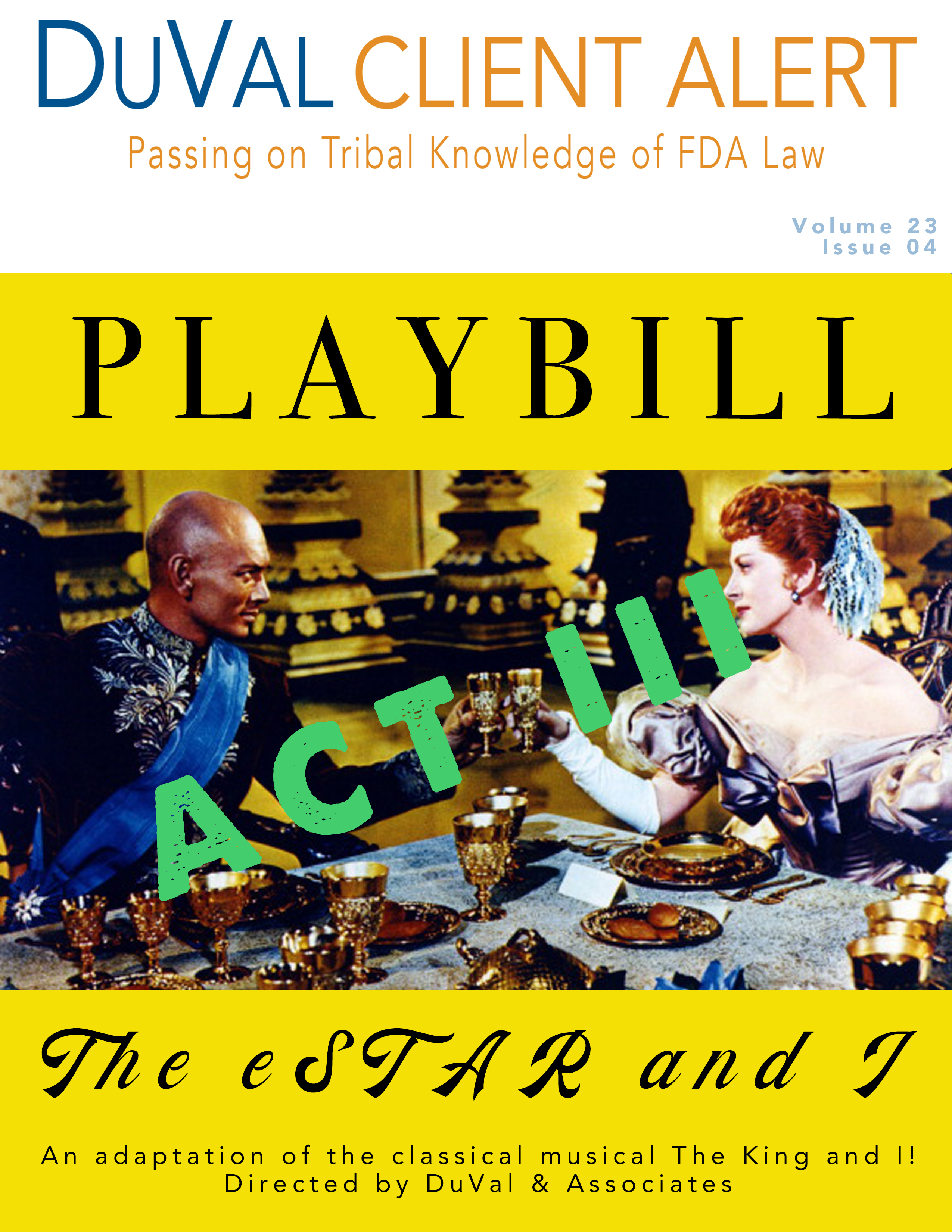 2023 eSTART King and I Act III